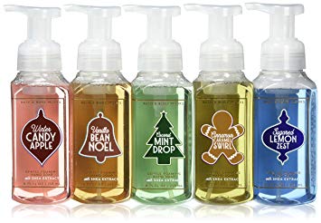 Bath & Body Works CHRISTMAS CLASSICS Gentle Foaming Hand Soap With Pump (Set of 5) - Winter...
