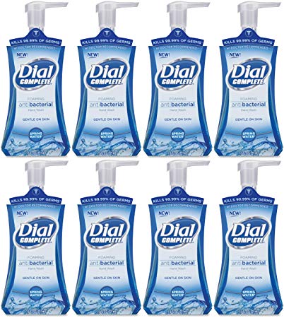 Dial Complete Foaming Hand Wash Spring Water, 7.5 Ounce (Pack of 8)