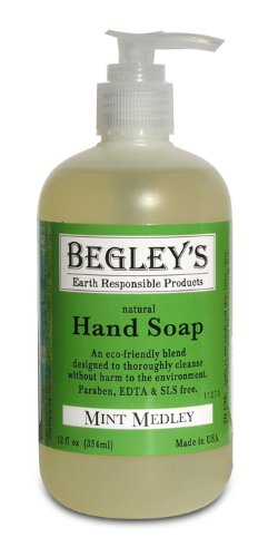 Begley's Natural Hand Soap, Mint Medley, 12 oz, Pack of 6