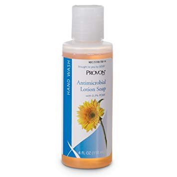 PROVON 4301-48 Antimicrobial Lotion Soap with 0.3 Percent PCMX, 4 fl. oz. Squeeze Bottle, Citrus Fragrance...